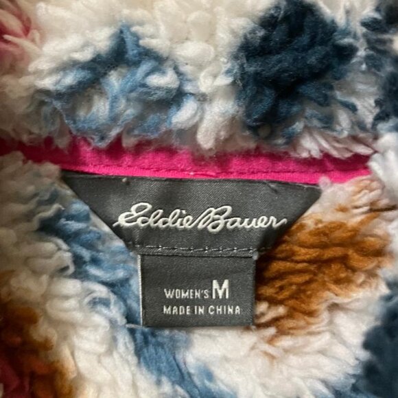 Eddie Bauer Womens Multicolor Aztec Pattern 1/4 Zip Pullover Sweater Size Medium - Picture 3 of 5